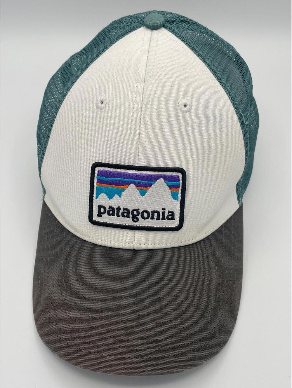 Patagonia Hat Baseball Cap SNAPBACK Adjustable Slate Gray & Teal Mesh Back